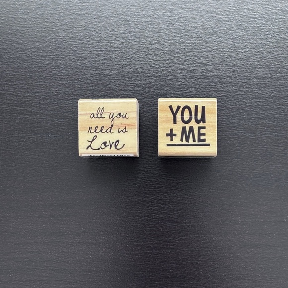 Wood Mounted Rubber Stamps Bundle of 4 - Picture 2 of 12